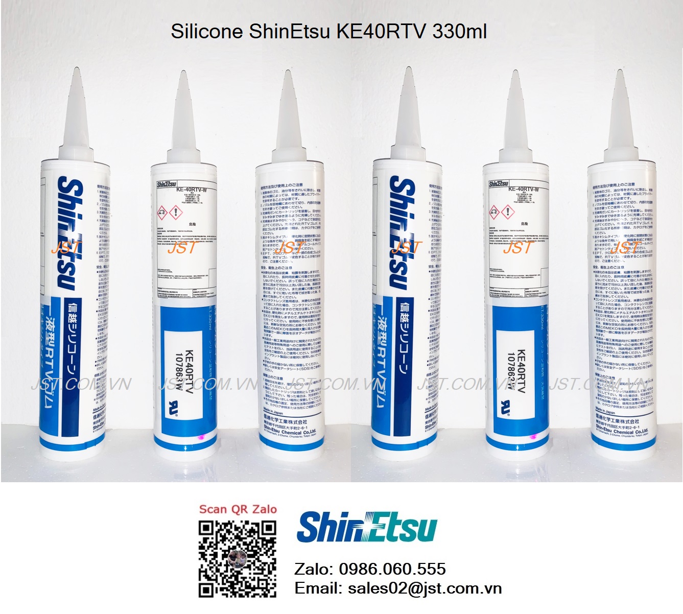 Keo Silicone ShinEtsu KE-40RTV 330ml